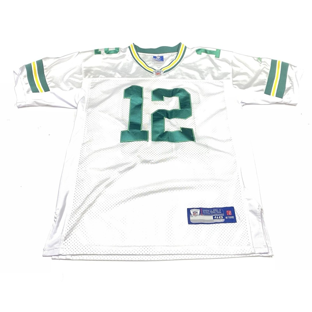 Aaron Rodgers Green Bay Jersey  Reebok On Field Mens Size 48 White READ